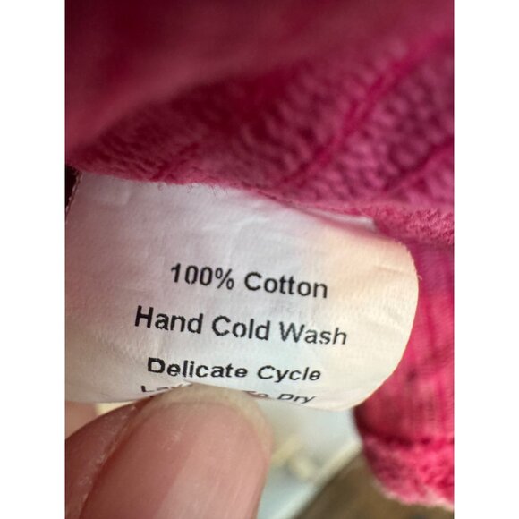 Sterling Kreek Corduroy Button-Up Shirt Women’s M Pink & Cow Print Detail - Picture 5 of 8